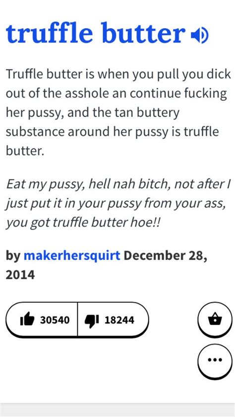 truffle butter urban dictionary